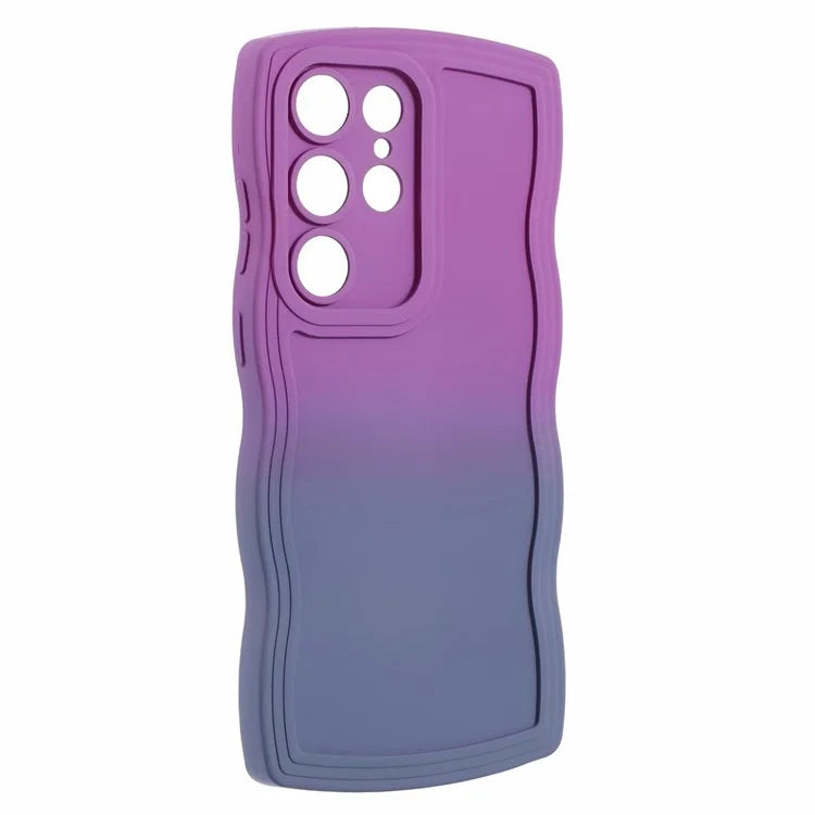 JTW Series for Samsung Galaxy S23 Ultra Case Wavy Edge Dual Color Rubberized TPU Cover
