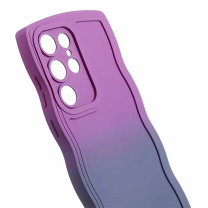 JTW Series for Samsung Galaxy S23 Ultra Case Wavy Edge Dual Color Rubberized TPU Cover