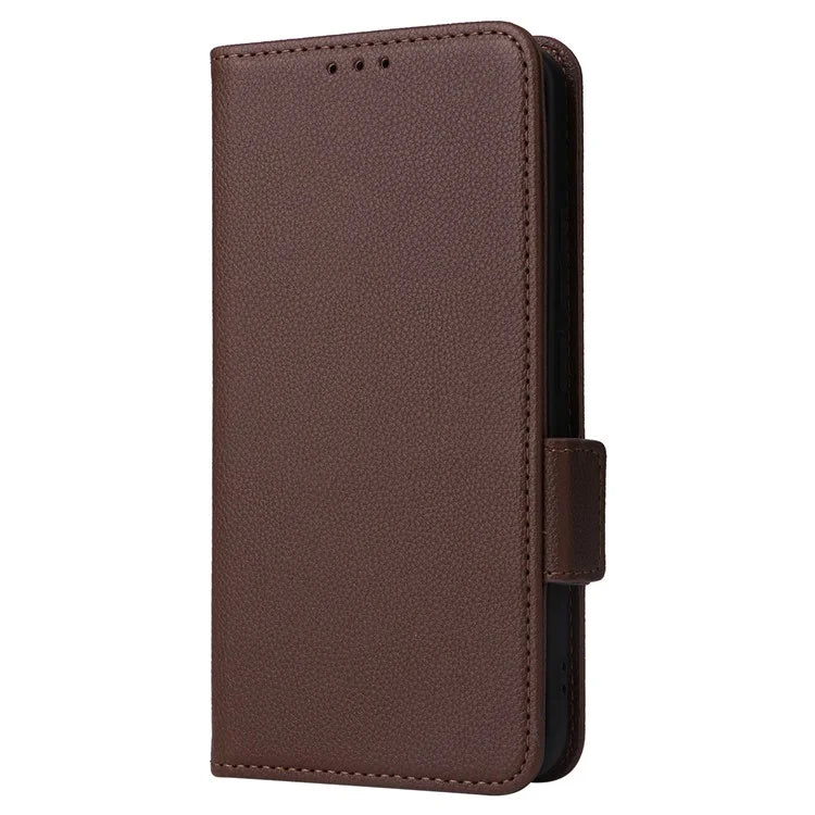 For Xiaomi 14 Case Litchi Texture Anti-Collision PU Leather Smartphone Cover with Strap