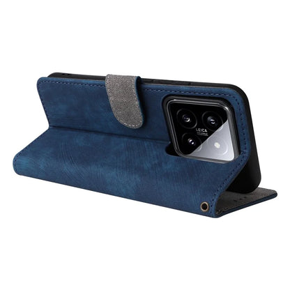 For Xiaomi 14 Leather Case RFID Blocking Wallet Magnetic Phone Cover with Strap