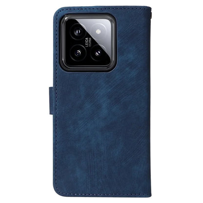 For Xiaomi 14 Leather Case RFID Blocking Wallet Magnetic Phone Cover with Strap
