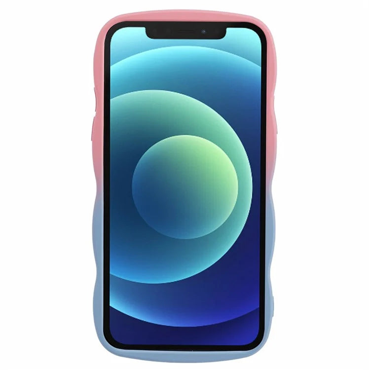JTW Series for iPhone 12 Case Rubberized TPU Wavy Edges Phone Cover