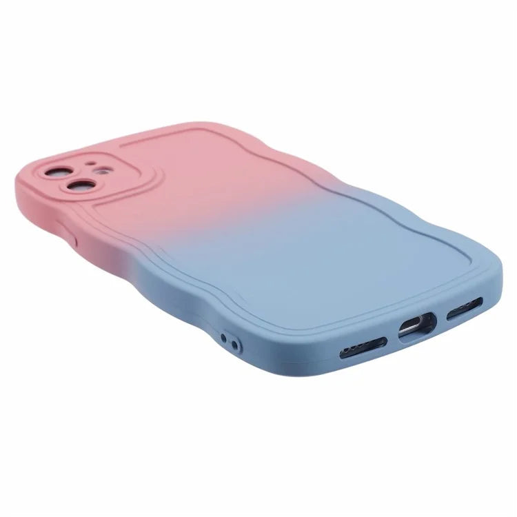 JTW Series for iPhone 12 Case Rubberized TPU Wavy Edges Phone Cover