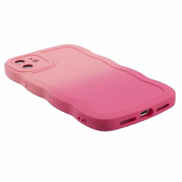JTW Series for iPhone 12 Case Rubberized TPU Wavy Edges Phone Cover