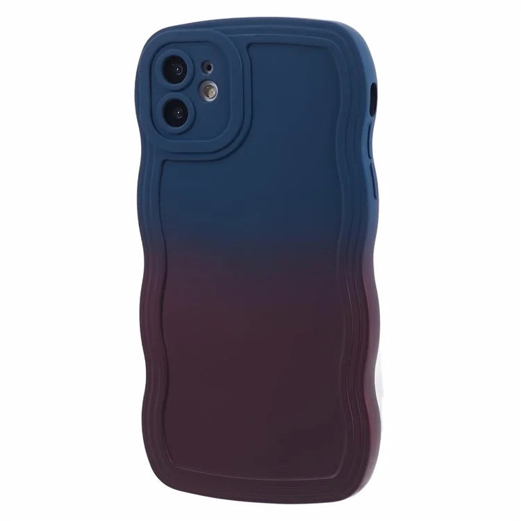 JTW Series for iPhone 12 Case Rubberized TPU Wavy Edges Phone Cover
