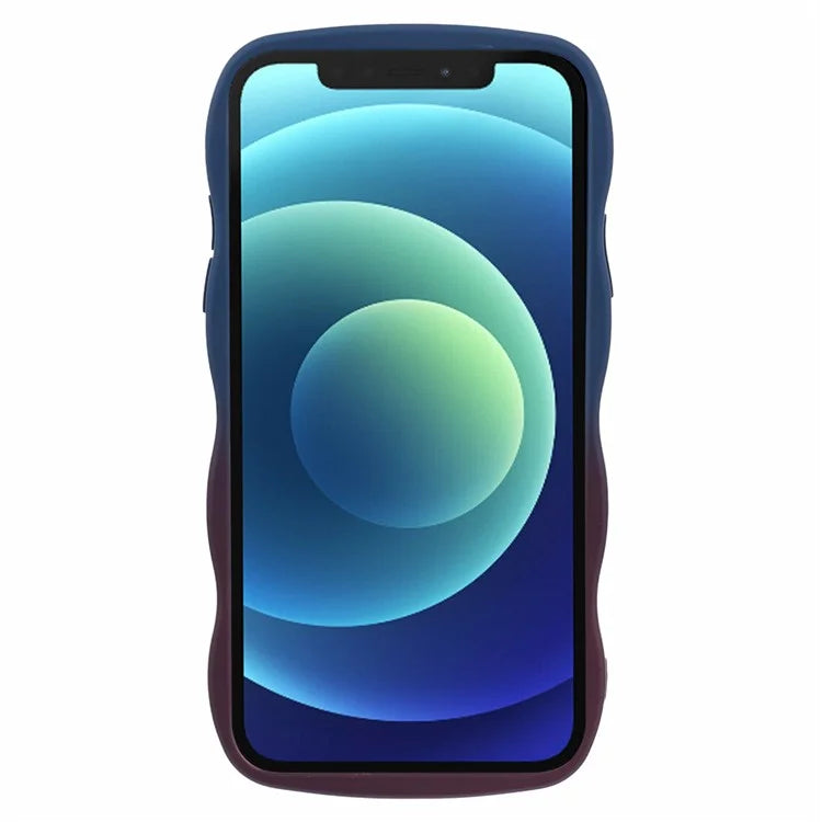 JTW Series for iPhone 12 Case Rubberized TPU Wavy Edges Phone Cover