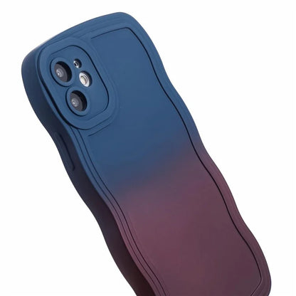 JTW Series for iPhone 12 Case Rubberized TPU Wavy Edges Phone Cover