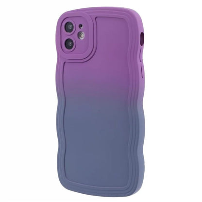 JTW Series for iPhone 12 Case Rubberized TPU Wavy Edges Phone Cover