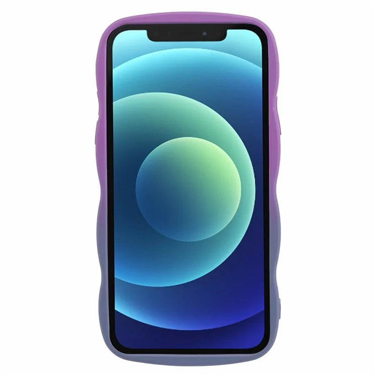 JTW Series for iPhone 12 Case Rubberized TPU Wavy Edges Phone Cover