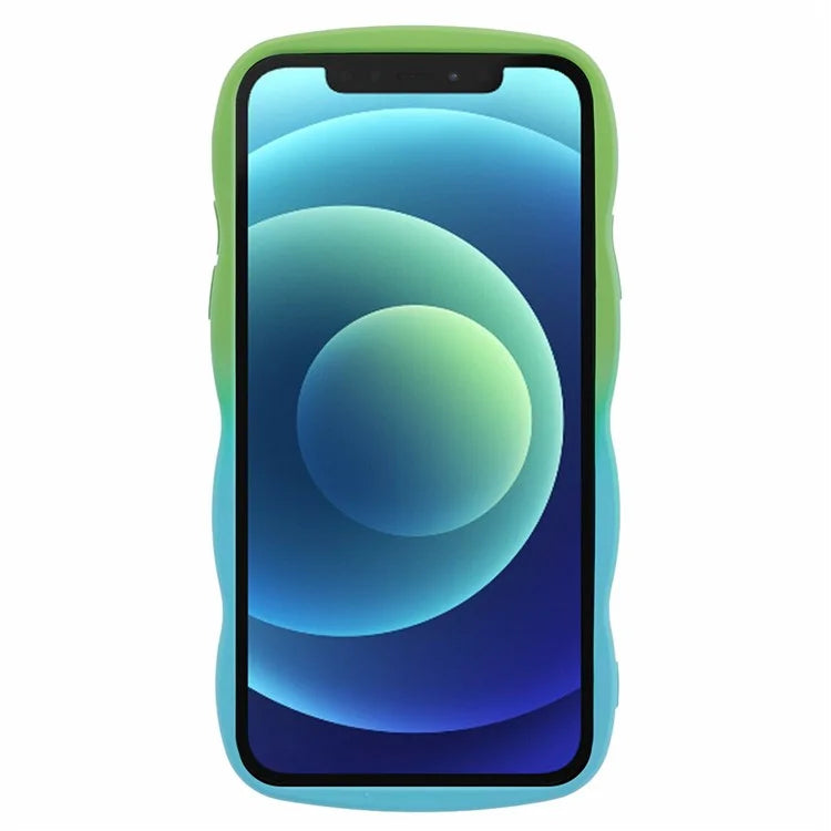 JTW Series for iPhone 12 Case Rubberized TPU Wavy Edges Phone Cover