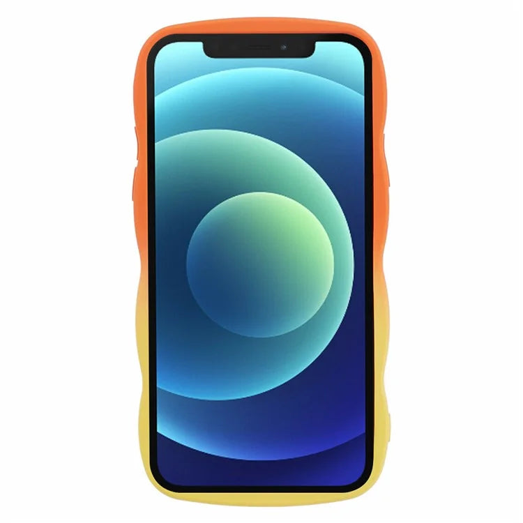JTW Series for iPhone 12 Case Rubberized TPU Wavy Edges Phone Cover