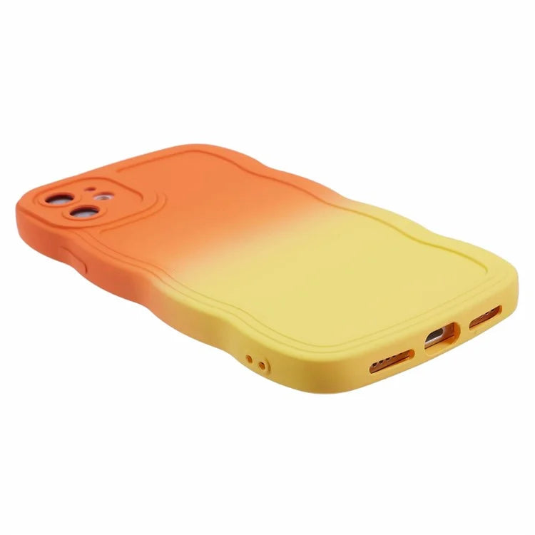 JTW Series for iPhone 12 Case Rubberized TPU Wavy Edges Phone Cover