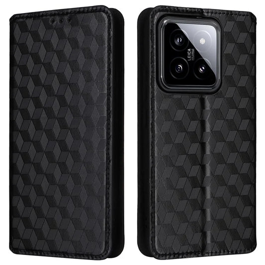 For Xiaomi 14 Case Magnetic Imprinted PU Leather Wallet Phone Cover