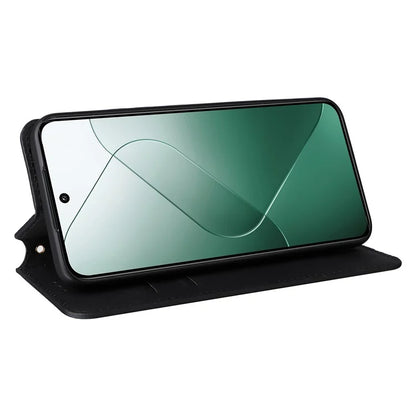 For Xiaomi 14 Case Magnetic Imprinted PU Leather Wallet Phone Cover