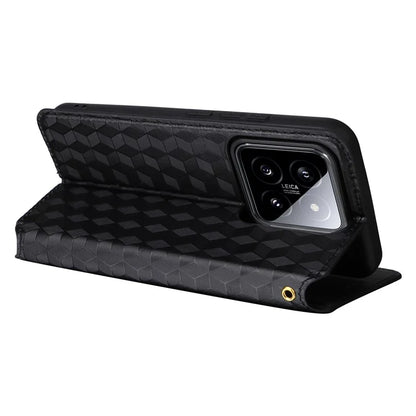 For Xiaomi 14 Case Magnetic Imprinted PU Leather Wallet Phone Cover