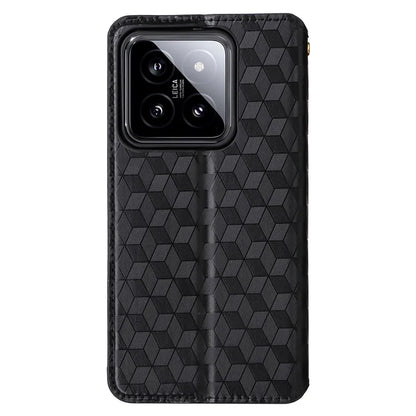 For Xiaomi 14 Case Magnetic Imprinted PU Leather Wallet Phone Cover
