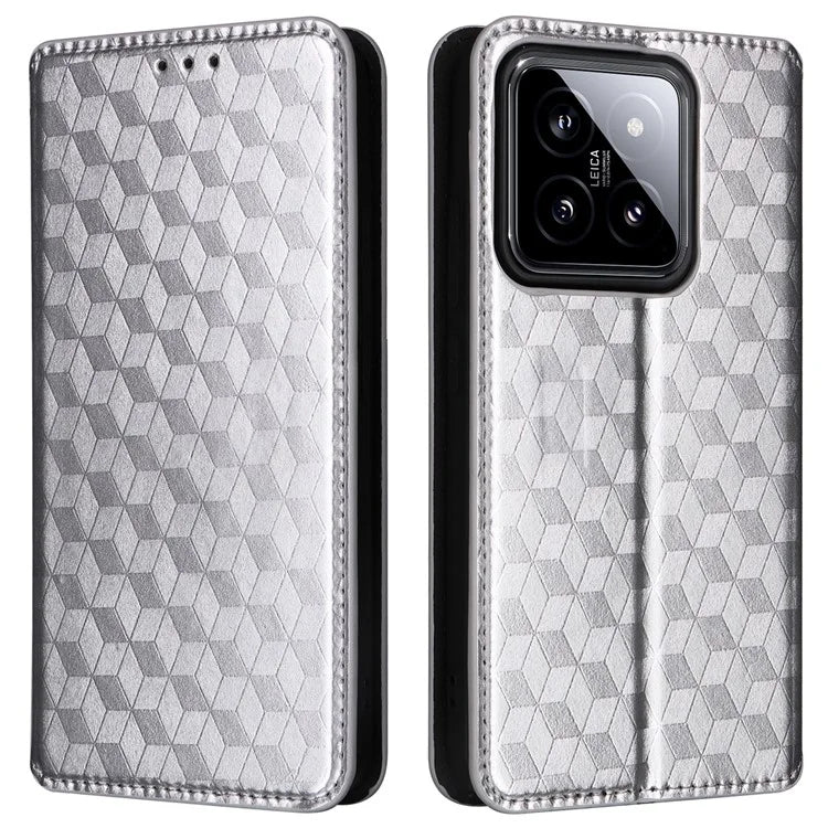 For Xiaomi 14 Case Magnetic Imprinted PU Leather Wallet Phone Cover