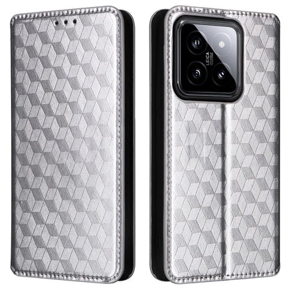For Xiaomi 14 Case Magnetic Imprinted PU Leather Wallet Phone Cover