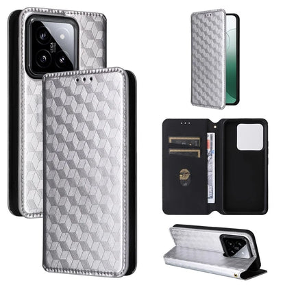 For Xiaomi 14 Case Magnetic Imprinted PU Leather Wallet Phone Cover