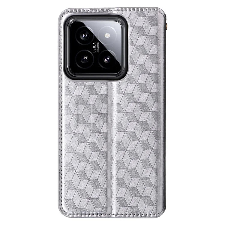 For Xiaomi 14 Case Magnetic Imprinted PU Leather Wallet Phone Cover