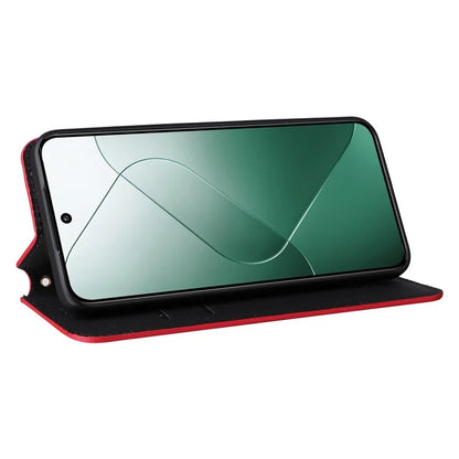 For Xiaomi 14 Case Magnetic Imprinted PU Leather Wallet Phone Cover