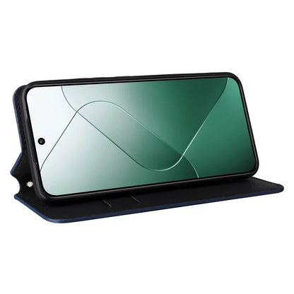 For Xiaomi 14 Case Magnetic Imprinted PU Leather Wallet Phone Cover