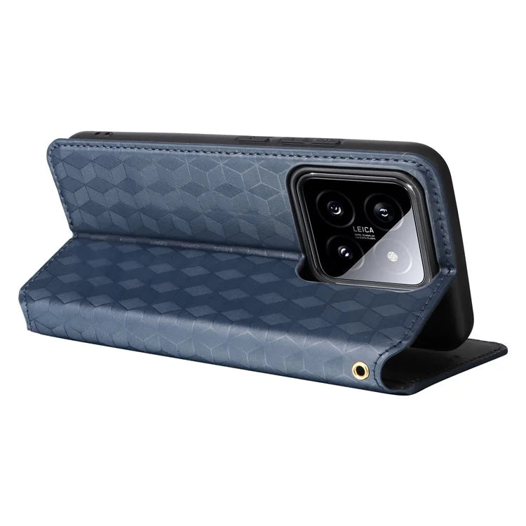 For Xiaomi 14 Case Magnetic Imprinted PU Leather Wallet Phone Cover