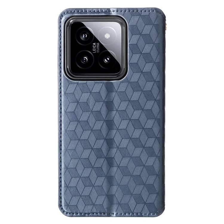 For Xiaomi 14 Case Magnetic Imprinted PU Leather Wallet Phone Cover