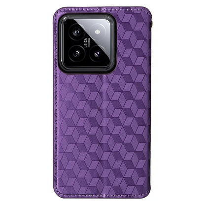 For Xiaomi 14 Case Magnetic Imprinted PU Leather Wallet Phone Cover