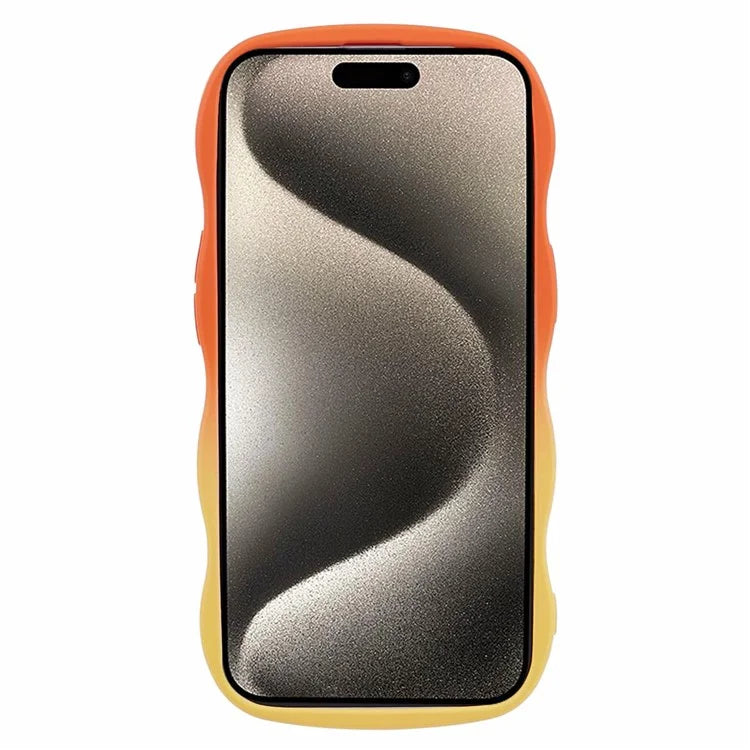 JTW Series for iPhone 15 Plus Phone Case Wavy Edge Rubberized Phone TPU Cover