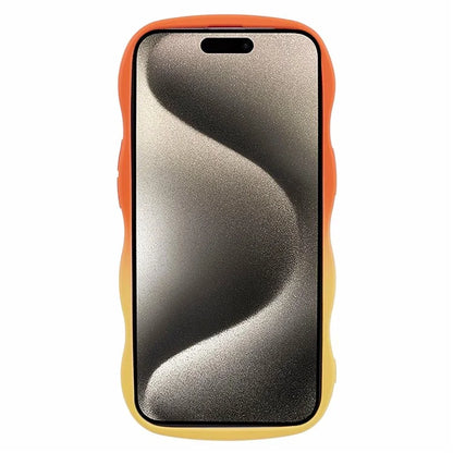 JTW Series for iPhone 15 Plus Phone Case Wavy Edge Rubberized Phone TPU Cover