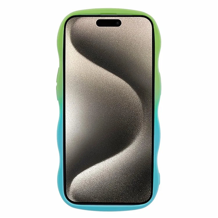JTW Series for iPhone 15 Plus Phone Case Wavy Edge Rubberized Phone TPU Cover