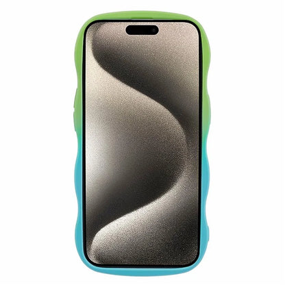 JTW Series for iPhone 15 Plus Phone Case Wavy Edge Rubberized Phone TPU Cover
