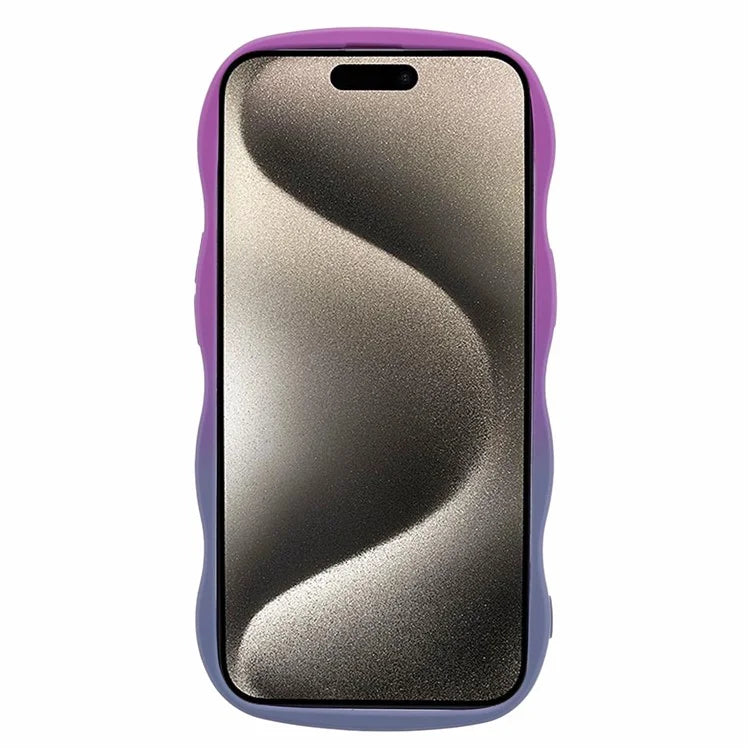 JTW Series for iPhone 15 Plus Phone Case Wavy Edge Rubberized Phone TPU Cover