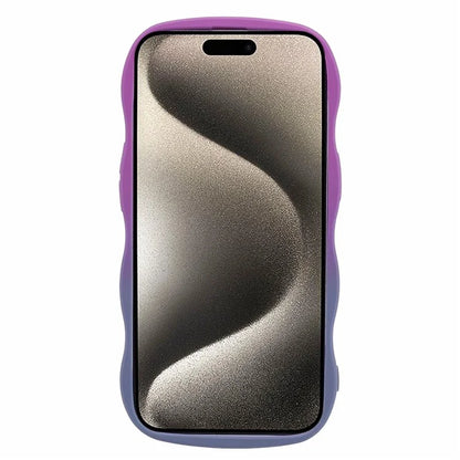 JTW Series for iPhone 15 Plus Phone Case Wavy Edge Rubberized Phone TPU Cover