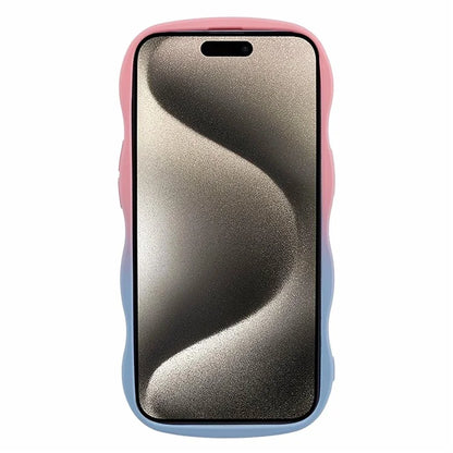 JTW Series for iPhone 15 Plus Phone Case Wavy Edge Rubberized Phone TPU Cover