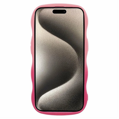 JTW Series for iPhone 15 Plus Phone Case Wavy Edge Rubberized Phone TPU Cover