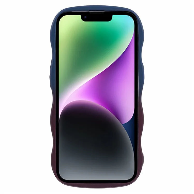 JTW Series for iPhone 14 Case Rubberized TPU Cover with Wavy Edge
