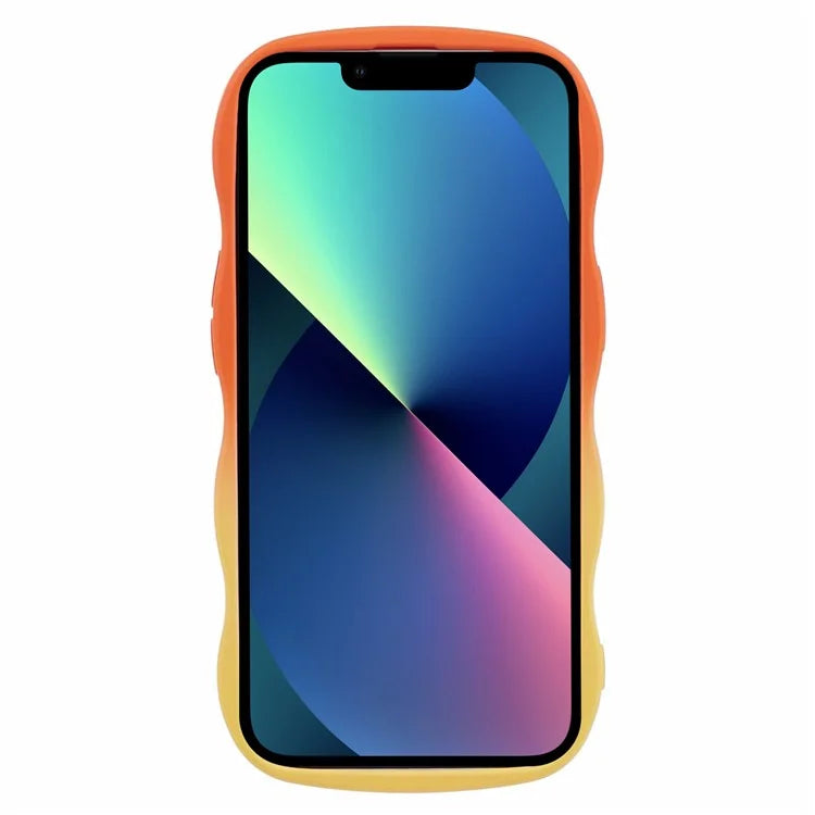 JTW Series for iPhone 13 Case Wavy Edge Double-Sided Rubberized Phone Cover