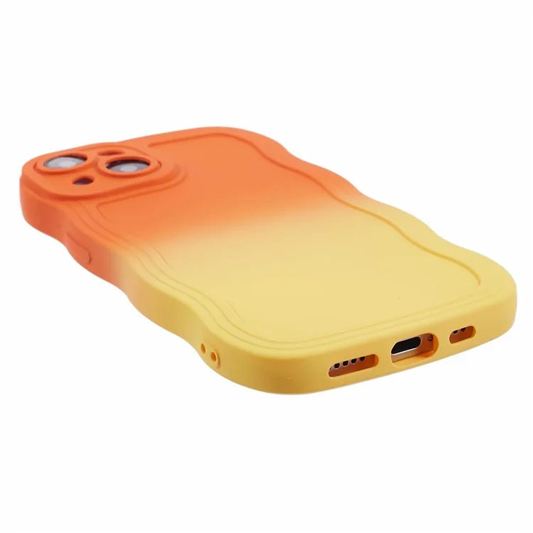 JTW Series for iPhone 13 Case Wavy Edge Double-Sided Rubberized Phone Cover