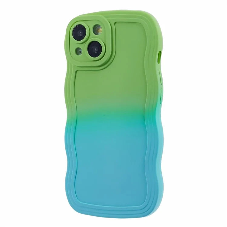 JTW Series for iPhone 13 Case Wavy Edge Double-Sided Rubberized Phone Cover