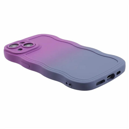JTW Series for iPhone 13 Case Wavy Edge Double-Sided Rubberized Phone Cover