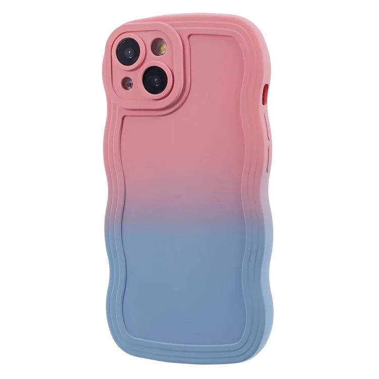 JTW Series for iPhone 13 Case Wavy Edge Double-Sided Rubberized Phone Cover