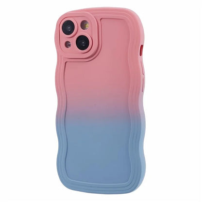 JTW Series for iPhone 13 Case Wavy Edge Double-Sided Rubberized Phone Cover