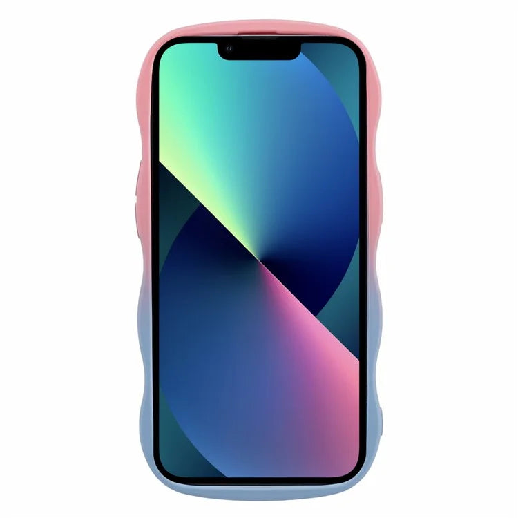JTW Series for iPhone 13 Case Wavy Edge Double-Sided Rubberized Phone Cover