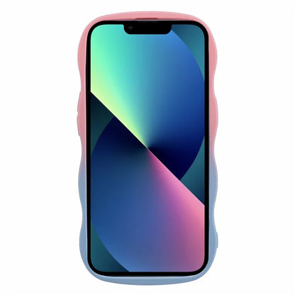JTW Series for iPhone 13 Case Wavy Edge Double-Sided Rubberized Phone Cover