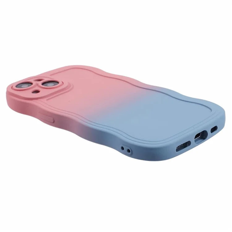 JTW Series for iPhone 13 Case Wavy Edge Double-Sided Rubberized Phone Cover