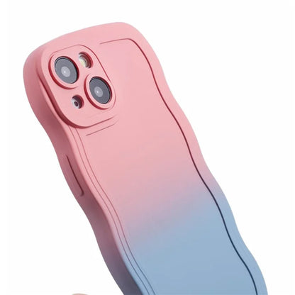 JTW Series for iPhone 13 Case Wavy Edge Double-Sided Rubberized Phone Cover