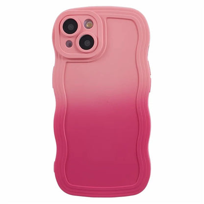 JTW Series for iPhone 13 Case Wavy Edge Double-Sided Rubberized Phone Cover