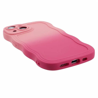 JTW Series for iPhone 13 Case Wavy Edge Double-Sided Rubberized Phone Cover